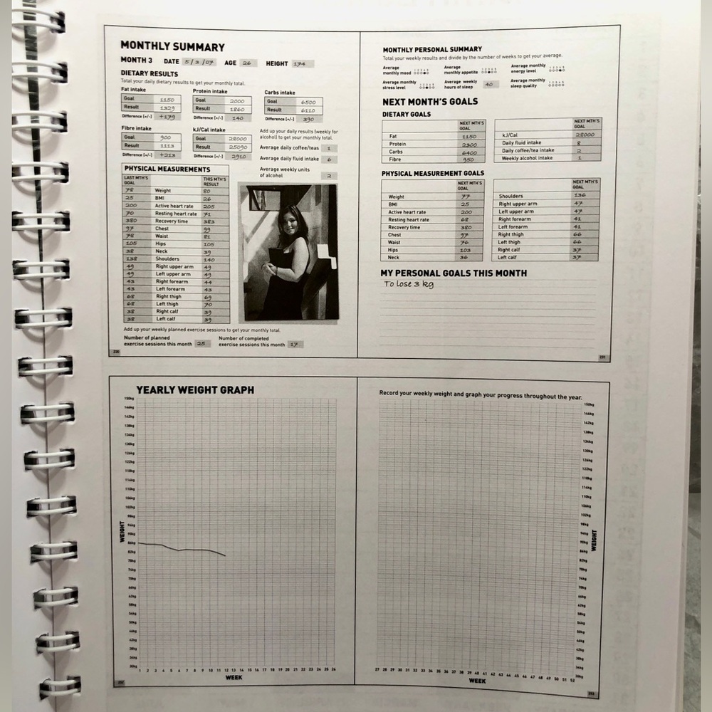Book: DIET AND EXERCISE DIARY The perfect tool for health, weight loss, fitness - Picture 8 of 16